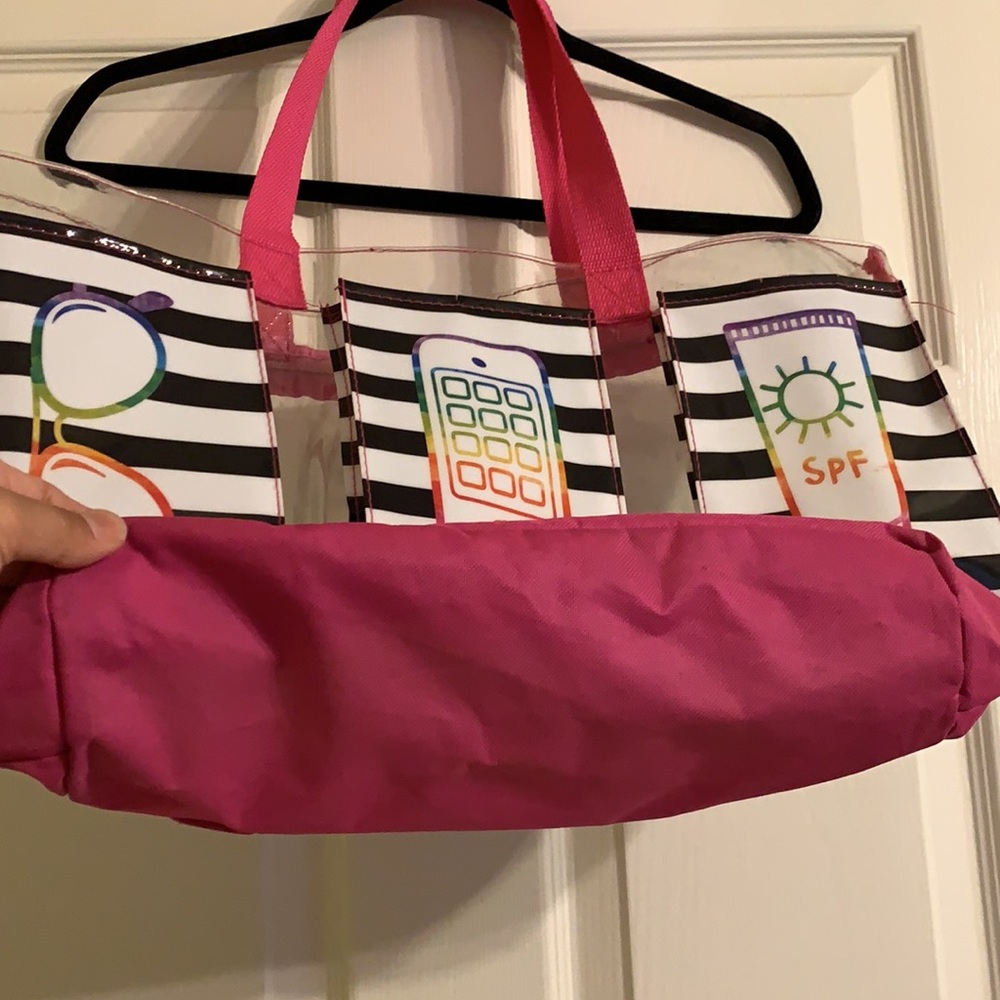 PVC Beach Bag With Pockets - Picture 6 of 9